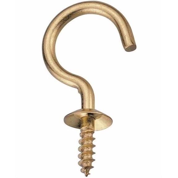 ELARA- Prosource Lr-391-Ps Cup Hooks, Solid Brass, 7/8"