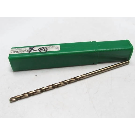 ELARA- Ptd Precision Twist Drill #9 X 6" Oal M52Co Extra Long Length Hsco Cobalt Bronze