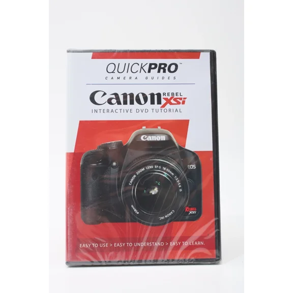 ELARA- Quickpro Camera Guides Canon Rebel Xsi Interactive Dvd Tutorial Instruction++New
