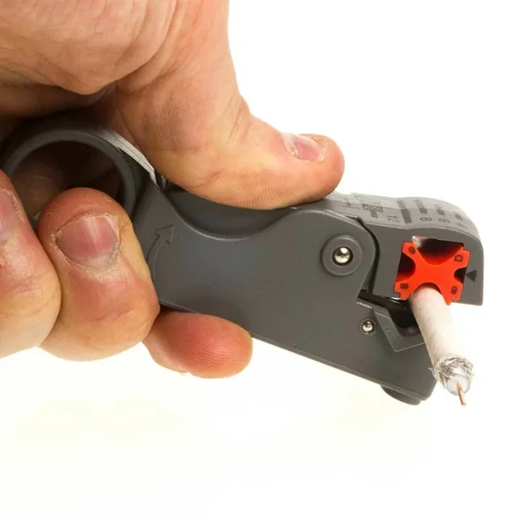 ELARA- Rotary Coax Coaxial Cable Wire Cutter Stripper Rg6 Rg11 Rg58 Rg59 Stripping Tool