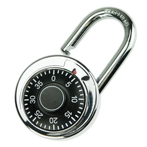 ELARA- Rotary Digit Combination Padlock Round Dial Number Code Lock Padlock Safes Gear