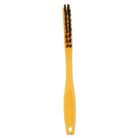 ELARA- Rubbermaid Commercial Synthetic-Fill Tile & Grout Brush 8 1/2" Long Yellow