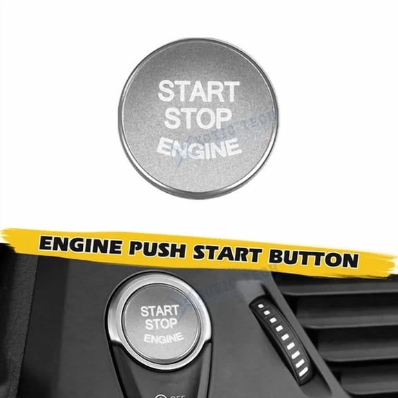 ELARA- Silver Engine Start Stop Switch Push Button Trim For Bmw 3 Series F30 2013-Up