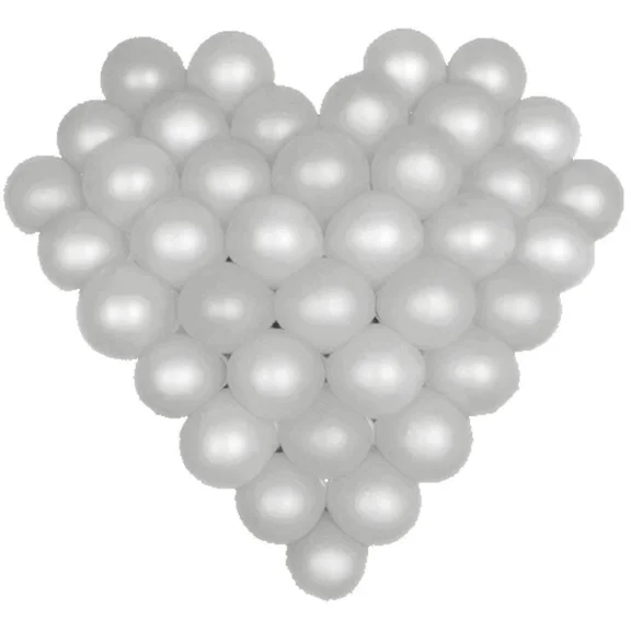 ELARA- Silver Heart Shape Mesh Balloon Frame Latex Balloons Arch Party Wedding Decor