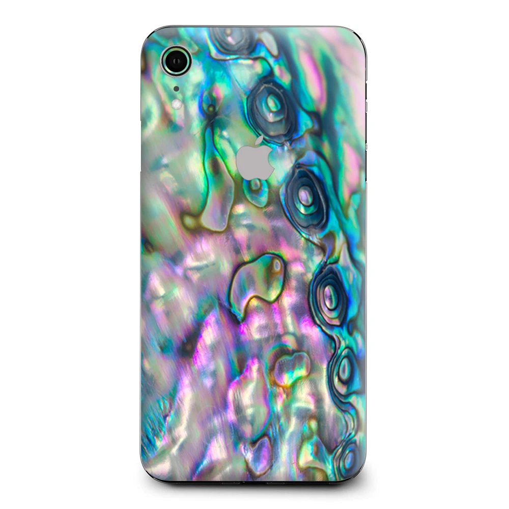 ELARA- Skins Decal Wrap For Apple Iphone Xr - Abalone Shell Pink Green ...