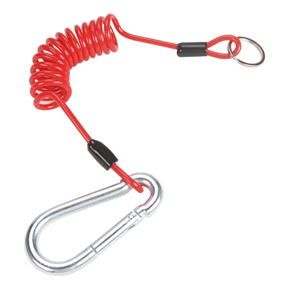 ELARA- Trailer Breakaway Cable 4' Coiled Safety Cables For Rv Emergency