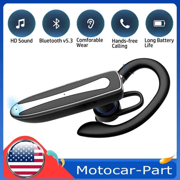 ELARA- Truck Driver Office Headset Wireless Bluetooth Earpiece Mic Android Iphone