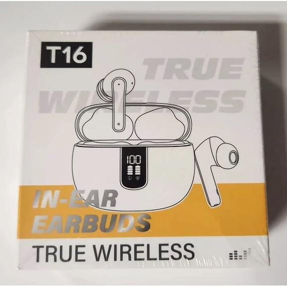 ELARA- True Wireless T16 In-Ear Earbuds New In Box Color Black