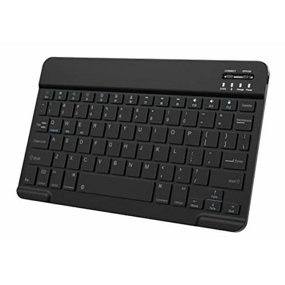 ELARA- Ultra-Slim Small Bluetooth Keyboard For Ipad, Portable Rechargeable Black