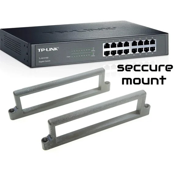 ELARA- Wall Mount Bracket Holder For Tp-Link Tl-Sg1016D 16-Port Gigabit Ethernet Switch
