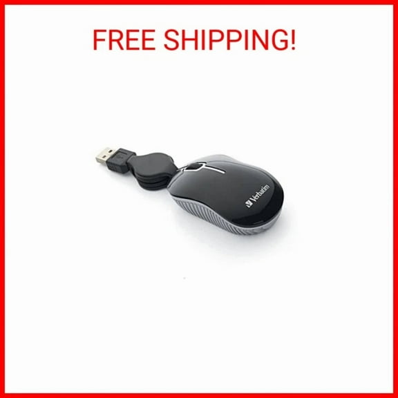 ELARA- Wired Optical Computer Mini Usb-A Mouse - Plug & Play Corded Small Travel Mouse
