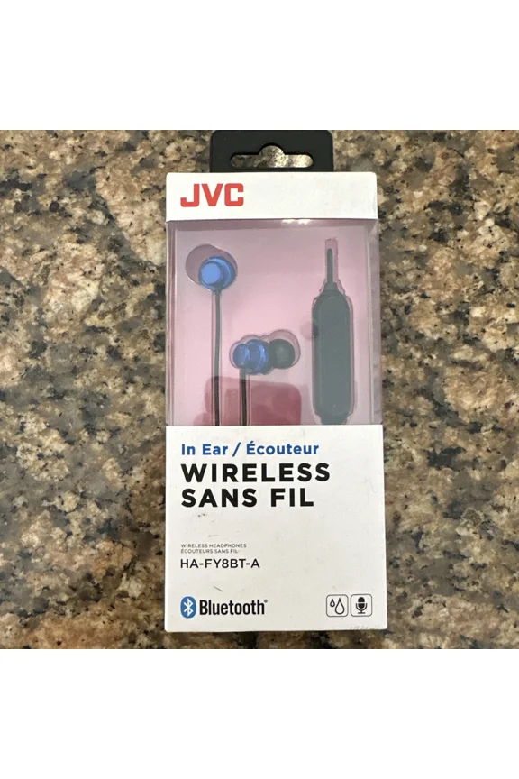 - Wireless Bluetooth Headphones Jvc Blue Color Sweat Proof Voice Assistant