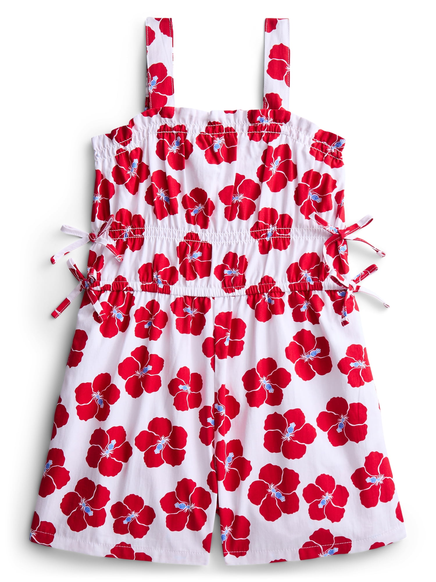 Wonder Nation Girls Elastic Waist Romper, Sizes 4-18 & Plus