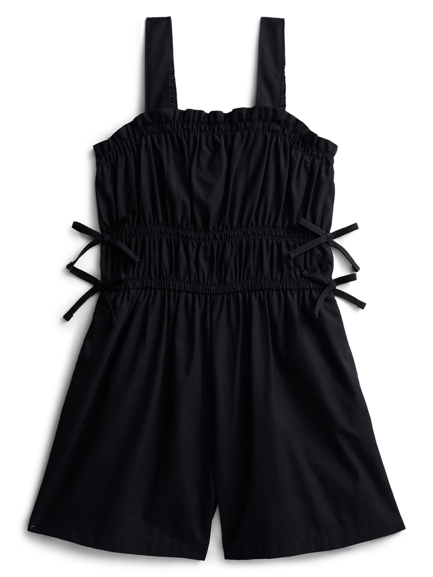 Wonder Nation Girls Elastic Waist Romper, Sizes 4-18 & Plus