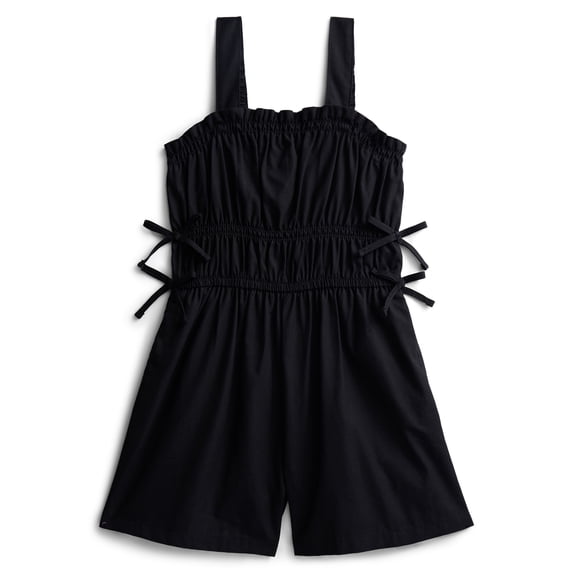 Wonder Nation Girls Elastic Waist Romper, Sizes 4-18 & Plus