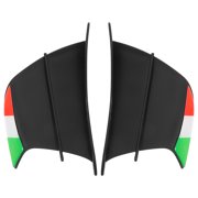 ELAYARD Black Motorcycle Spoiler Wing 1 Pair for Enhanced Stability and Improved Riding