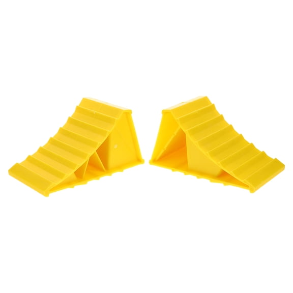 ELAYARD 1 Pair Plastic Car Wheel Chocks for Vehicle Stabilization and Parking Safety