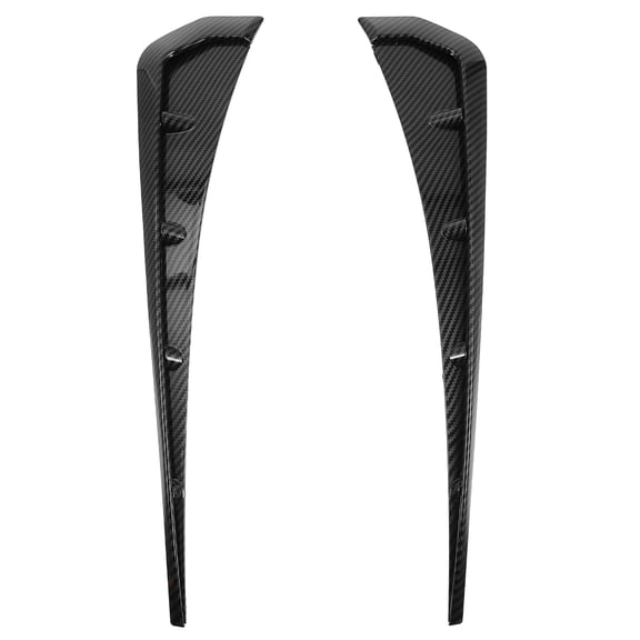 ELAYARD 1Pair Black Carbon Fiber Side Vent Spoiler Car Side Air Vent Sticker Durable ABS
