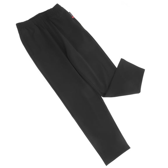 ELAYARD Black Breathable Chef Pants with Drawstring Waist Comfortable Cotton Kitchen Uniform