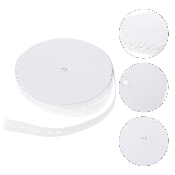 ELAYARD 1 Roll White Elastic Pregnancy Bands for Maternity Clothing Cuffs and Sewing Projects