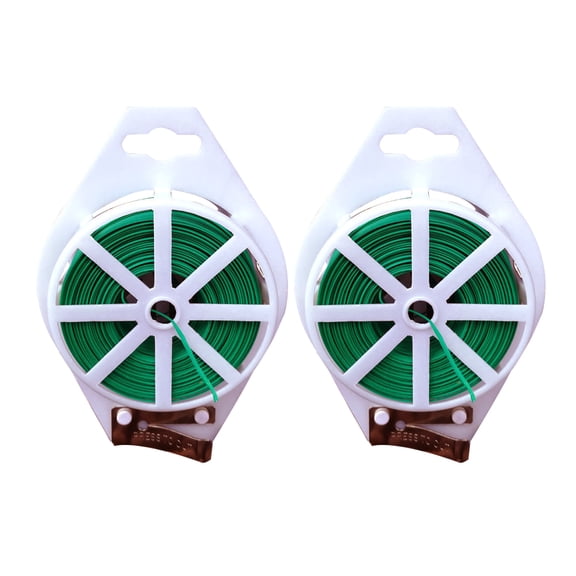 ELAYARD Green Flexible Garden Wire Ties for Securing Climbing Plants, Vines, Shrubs, and Garden Plants with Easy Handling