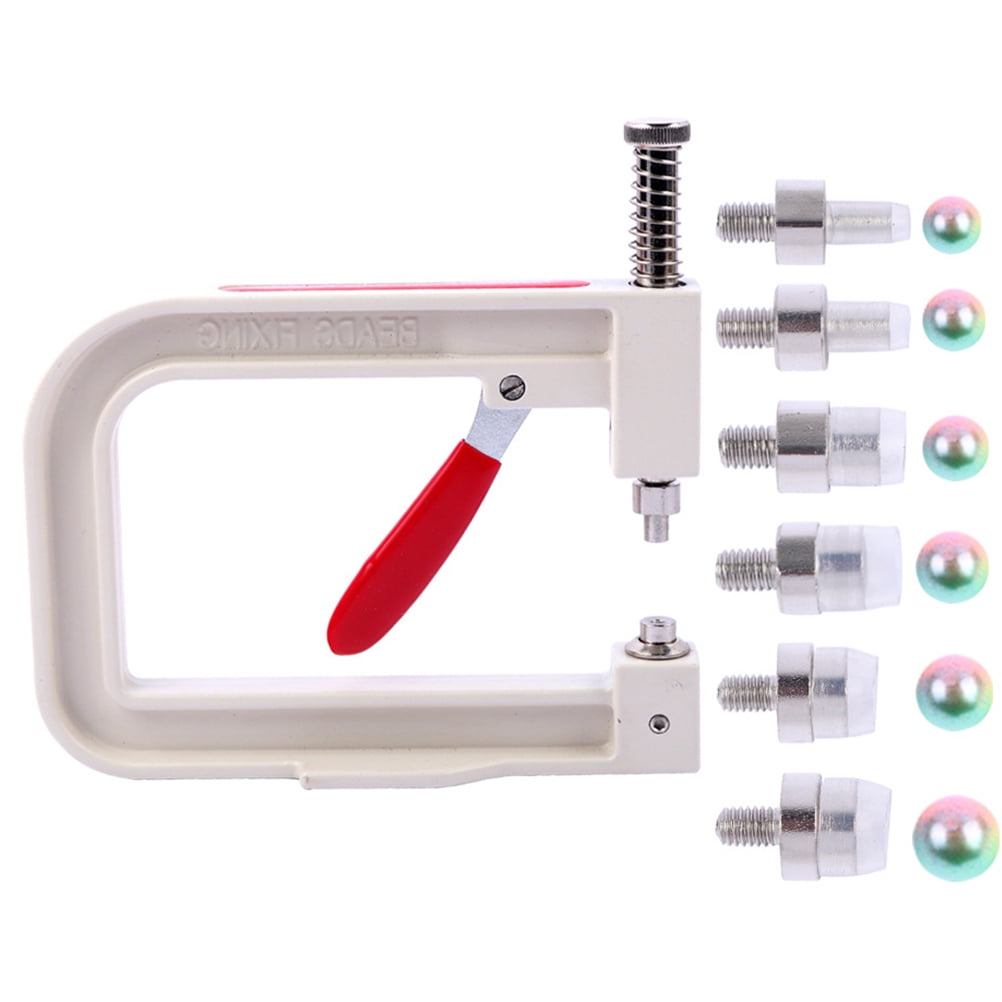 ELAYARD Multi-Color Alloy Bead Setting Tool Kit for Home Jewelry Craft Making - 1 Set Beading Supplies