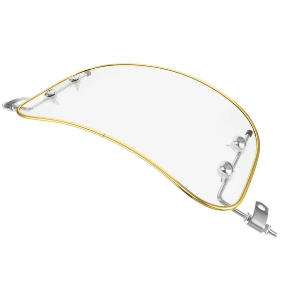 ELAYARD 1 Set Bicycle Front Windshield Gold Edge Iron Rain Protection For Outdoor Travel