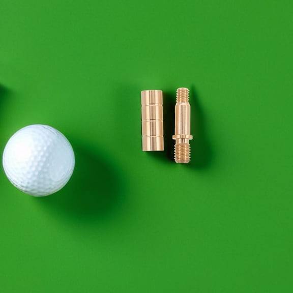 ELAYARD 1 Set Billiard Cue Screws Copper Golden Stability Enhancement Professional Grade Billiards Players