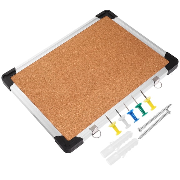 ELAYARD 1Set Framed Cork Notice Board for Wall Home Office Memo Display Assorted Colors