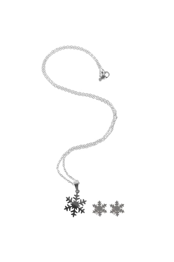 1 Set Dangle Snowflake Earrings Fashionable Design for Holiday Jewelry Sets