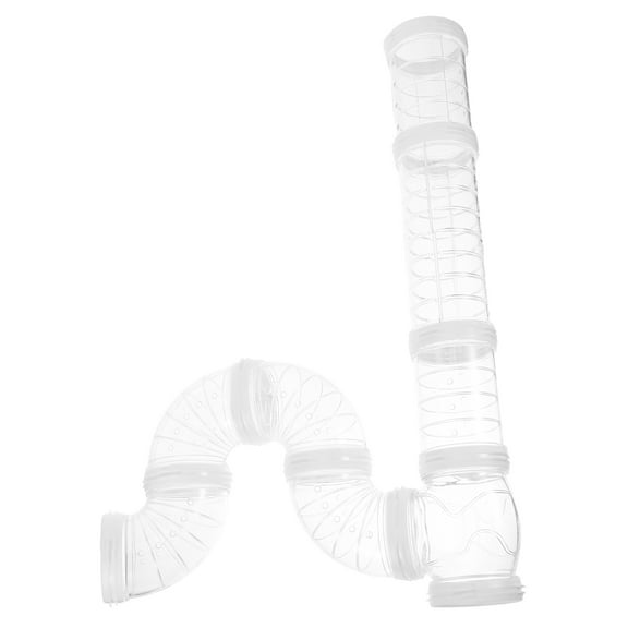 ELAYARD Small Animal Play Tube for Hamsters and Small Pets, Transparent Pipeline Toy, 1 Set for Pet Enrichment