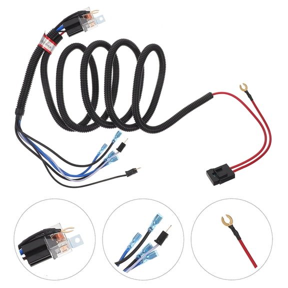 ELAYARD 1 Set Horn Wiring Harness Relay Kit Black Plastic for Car Owners Installation