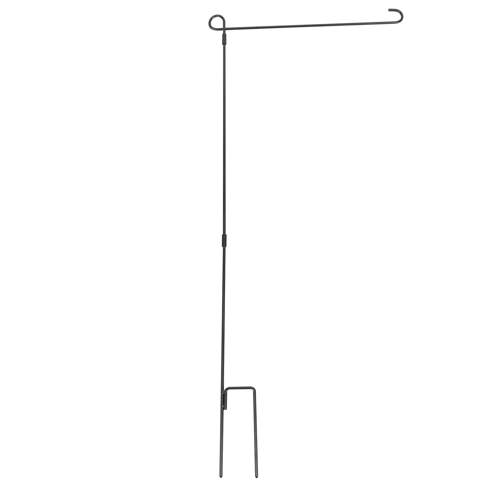 ELAYARD Iron Garden Flag Stand Set Clip, Wind-Resistant Flagpole Holder for Outdoor Yard, Lawn and Patio Display