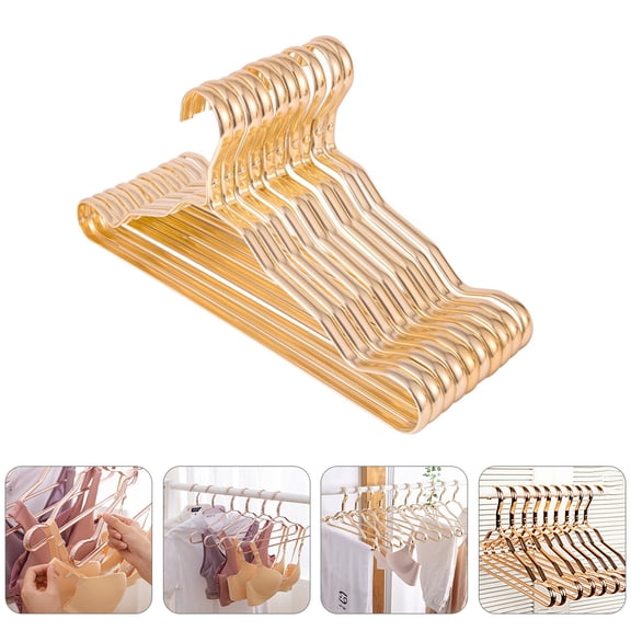 ELAYARD Set of 10 Triangular Clothes Hangers with Space-Saving Design, , Multi-Purpose, Strong and Stable for Home Organization