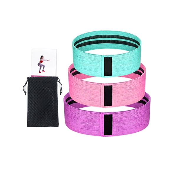 ELAYARD 1Set Resistance Hip Band Exercise Band for Glutes Activation Lightweight Portable Assorted Color