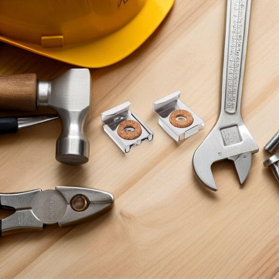 ELAYARD 1Set Heavy Duty Stainless Steel Mirror Mounting Brackets for Home and Office