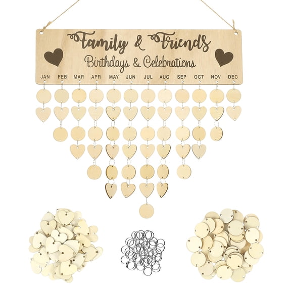 ELAYARD Heart-Shaped Metal Wall Hanging Calendar and Reminder Board, Multi-Functional Organizer, 1 Set
