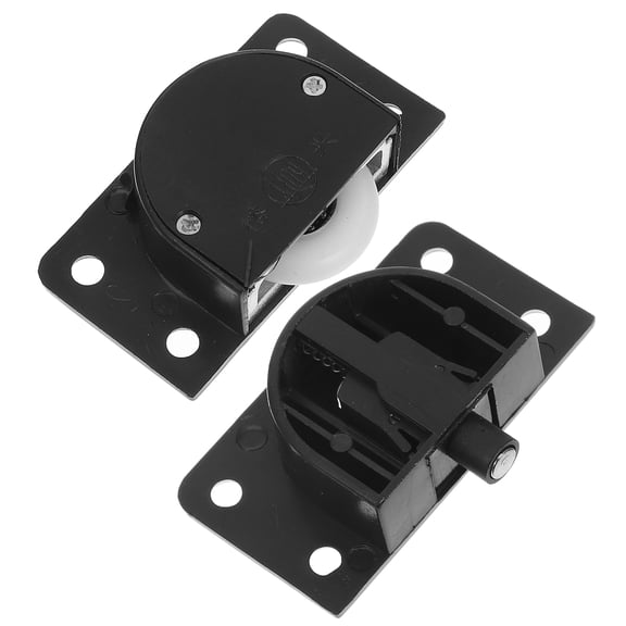 ELAYARD Black Plastic Sliding Screen Door Roller Wheel Replacement Set of 1