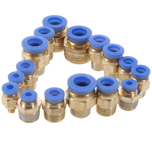 ELAYARD 1Set Air Hose Adapter Male to Male Hose Coupler with ABS and Copper