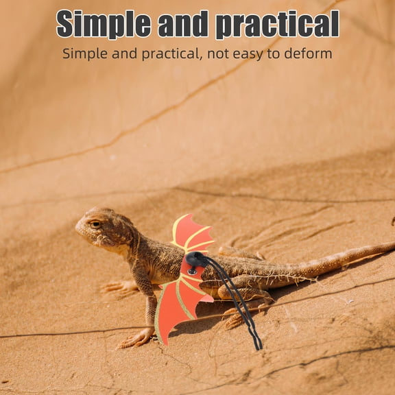 ELAYARD Reptile Harness and Leash PU for Training Use 1Set