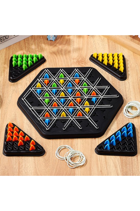 Triangle Game Plastic Strategic Thinking Family Night 1 Set
