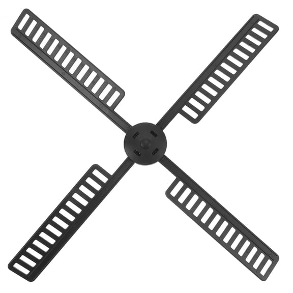 ELAYARD 1 Set Waterproof Solar Powered Plastic Wind Mill Blades for Outdoor Garden Windmill Parts 11.8x7.9x1.5in