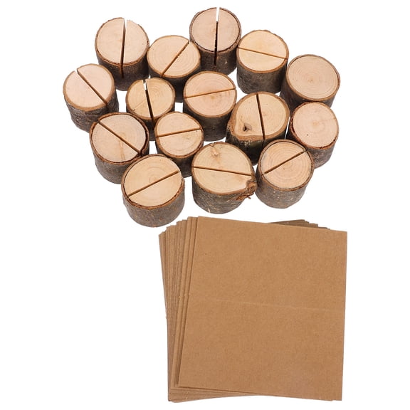 ELAYARD 1 Set Wood Table Card Holders for Bridal Shower and Family Gatherings