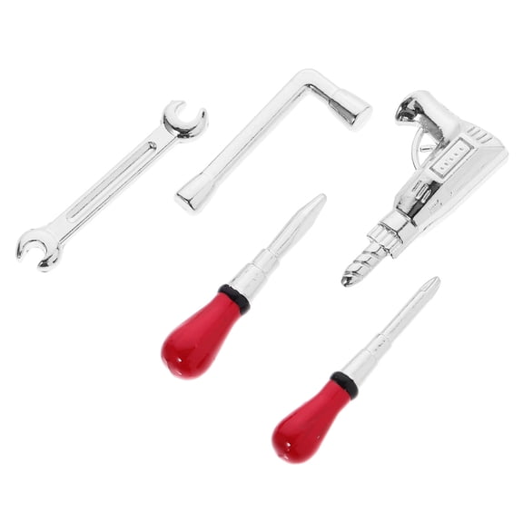 ELAYARD 1 Set of Miniature Dollhouse Repair Tools Dollhouse Tool Set Plastic for Adult Hobbyists