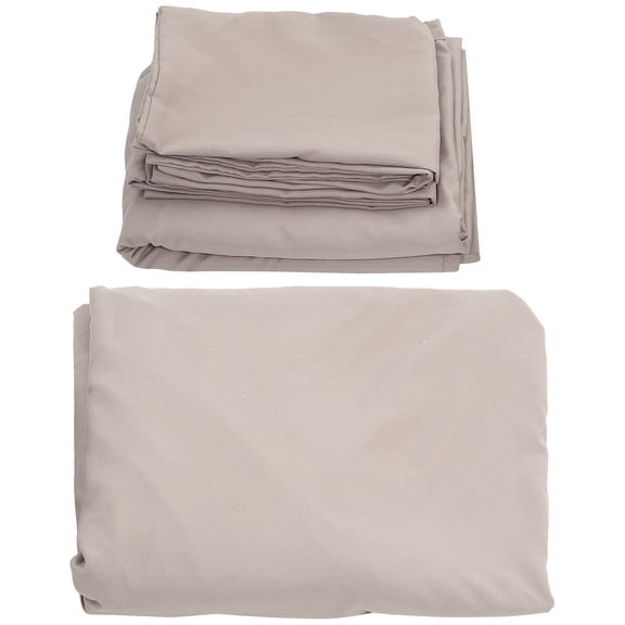 ELAYARD 1Set Home Bedding Fitted Sheet Pillow Covers Dark Grey Soft Comfortable Texture