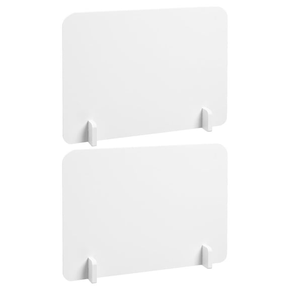 ELAYARD 1Set PVC Desk Partition Privacy Shield White for Student Testing and Office Work