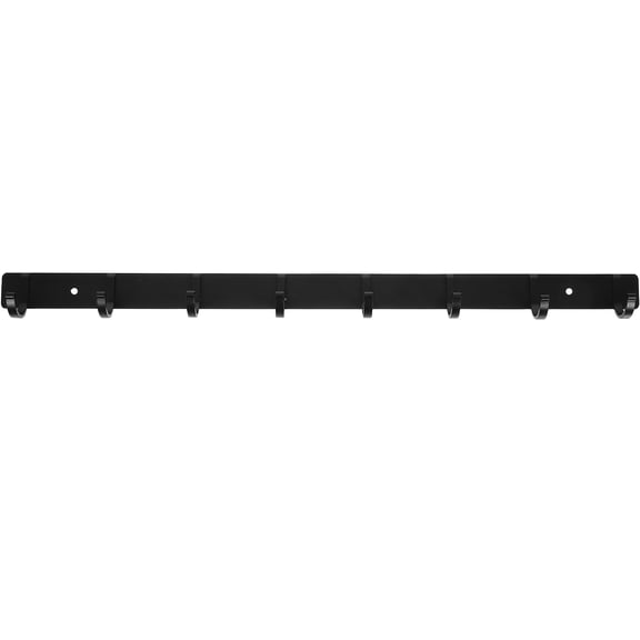 ELAYARD 1Set Black Wall Mounted Coat Rack with Hooks for Towels Hats and Jewelry
