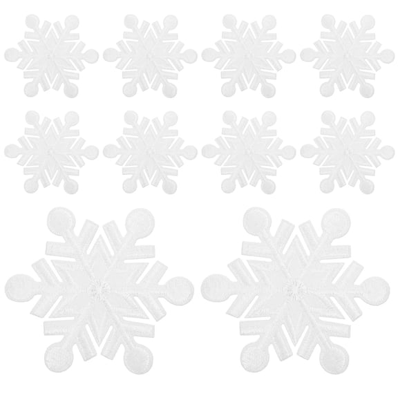 ELAYARD Hole Filling Snowflake Patches Durable and DIY Decoration 10Pcs