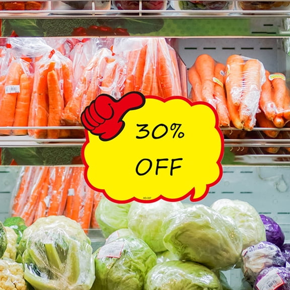 ELAYARD 10Sheets Yellow Commodity Price Signs with Tough Paper Material for Supermarket