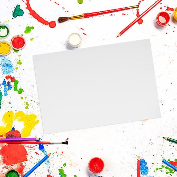 ELAYARD Durable Plated Silver Metallic Cardstock Paper with Shiny Foil Finish for Home Use